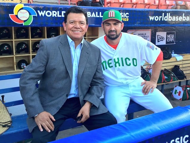 Dodgers Video: Fernando Valuenzuela Throws First Pitch To Adrian Gonzalez At Wbc Qualifier