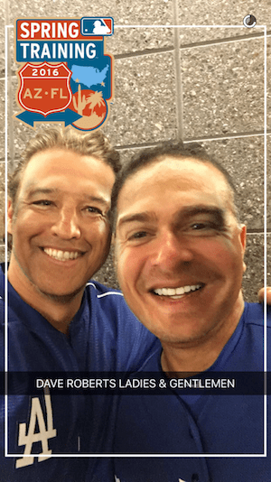 Kiké Hernandez, Dave Roberts face swap