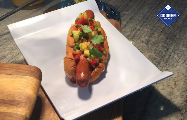 King's Hawaiian loaded hot dog