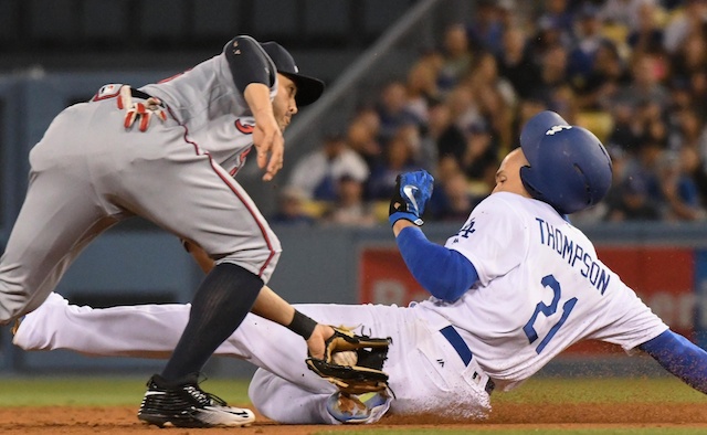 Recap: Trayce Thompson Has 3 Walks And 3 Stolen Bases In Dodgers Win Over Braves