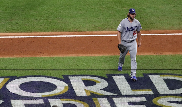 Los Angeles Dodgers pitcher Clayton Kershaw during 2017 World Series