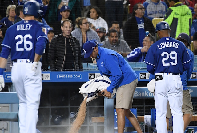 George Lombard, Chase Utley, Dodgers groundskeeper, Los Angeles Dodgers