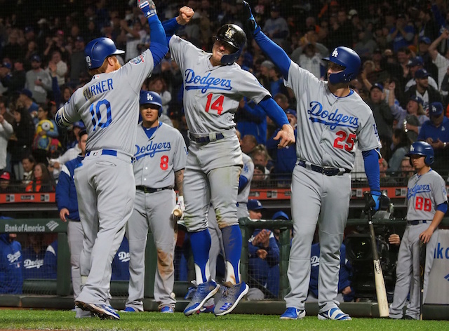 David Freese, Kiké Hernandez, Manny Machado, Justin Turner, Los Angeles Dodgers