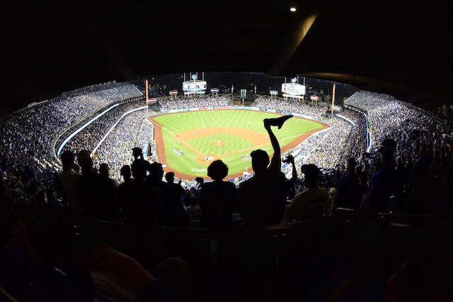 Dodger Stadium view, 2018 NLDS