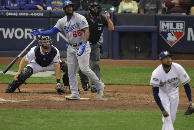 Yasiel Puig, 2018 NLCS