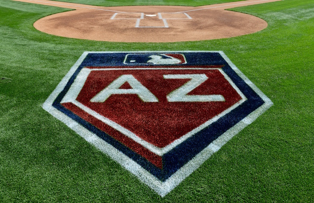 Arizona logo, Cactus League logo, Camelback Ranch field