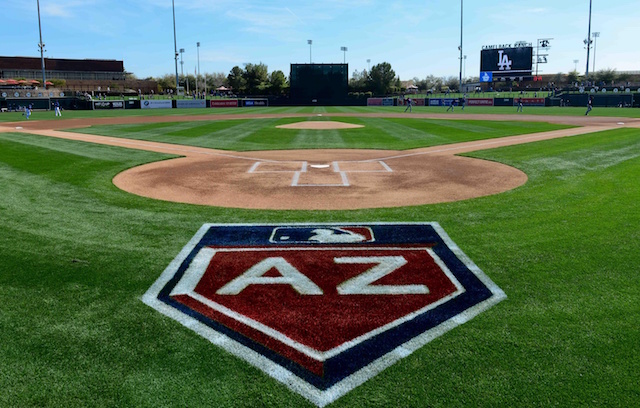 Arizona logo, Cactus League logo, Camelback Ranch field