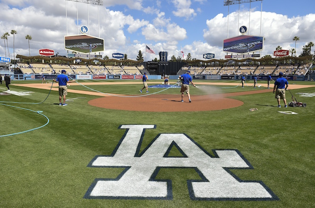 General view of Dodger Stadium