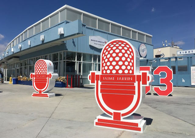 Top of the Park Store, Jamie Jarrin, Vin Scully, Retired Numbers Plaza