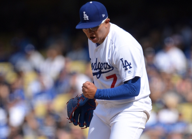 Los Angeles Dodgers pitcher Julio Urias