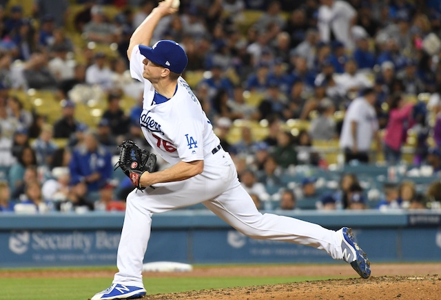 Los Angeles Dodgers relief pitcher Josh Sborz against the San Francisco Giants