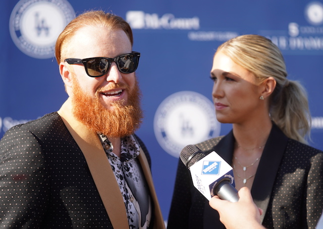 Justin Turner, Kourtney Turner, 5th Annual Los Angeles Dodgers Foundation Blue Diamond Gala