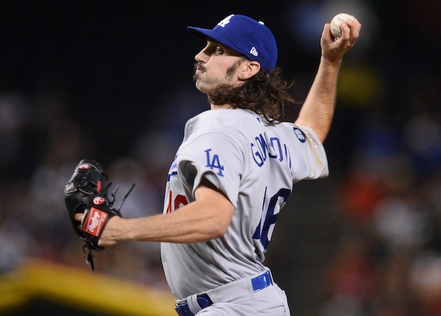 Los Angeles Dodgers starting pitcher Tony Gonsolin against the Arizona Diamondbacks