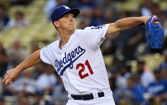 Los Angeles Dodgers starting pitcher Walker Buehler against the Colorado Rockies