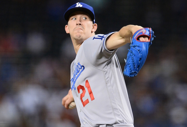 Los Angeles Dodgers starting pitcher Walker Buehler against the Arizona Diamondbacks