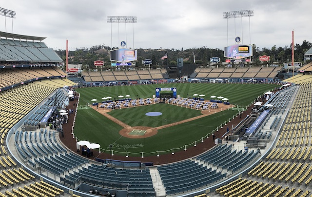 General view of Dodger Stadium during 2018 Dodgers All-Access