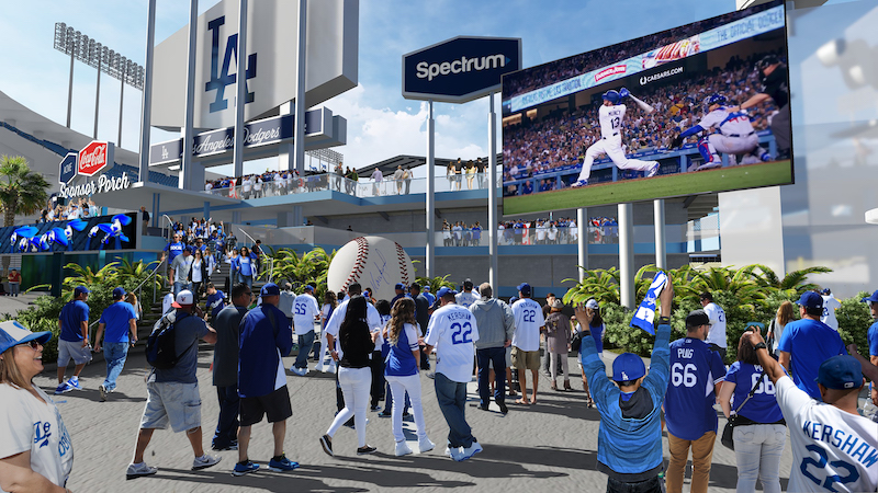 Dodger Stadium renovation rendering