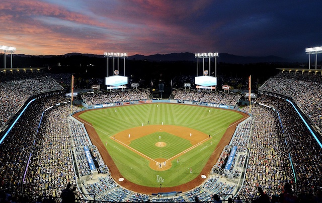 General view of Dodger Stadium