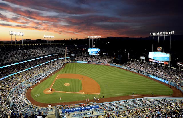 General view of Dodger Stadium