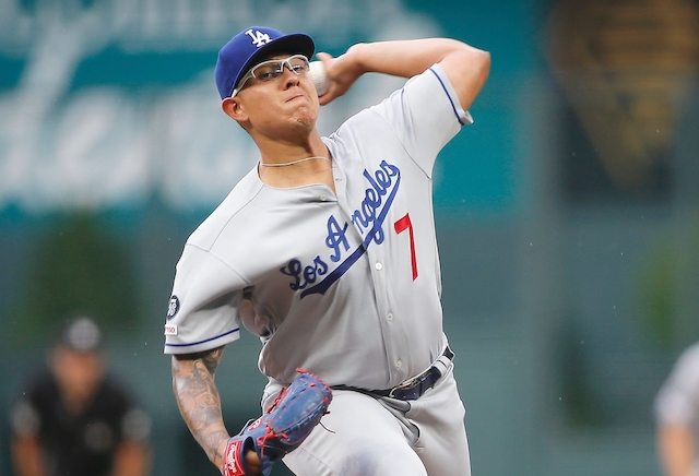 Los Angeles Dodgers pitcher Julio Urias in a start against the Colorado Rockies