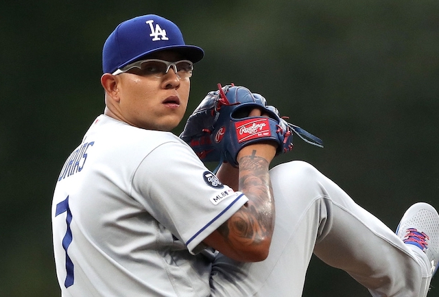 Los Angeles Dodgers pitcher Julio Urias in a start against the Colorado Rockies