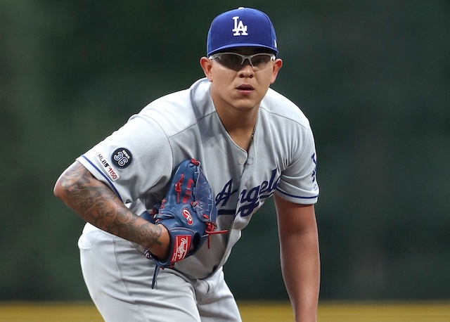 Los Angeles Dodgers pitcher Julio Urias in a start against the Colorado Rockies