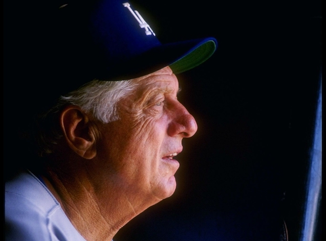 Former Los Angeles Dodgers manager Tommy Lasorda