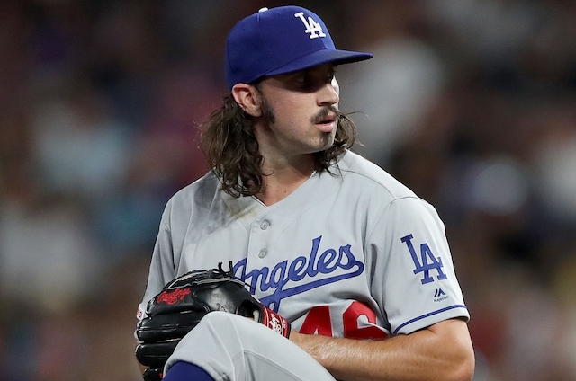 Los Angeles Dodgers pitcher Tony Gonsolin against the Colorado Rockies