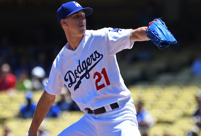 Los Angeles Dodgers starting pitcher Walker Buehler against the Miami Marlins