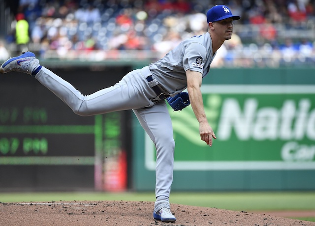 Los Angeles Dodgers starting pitcher Walker Buehler against the Washington Nationals