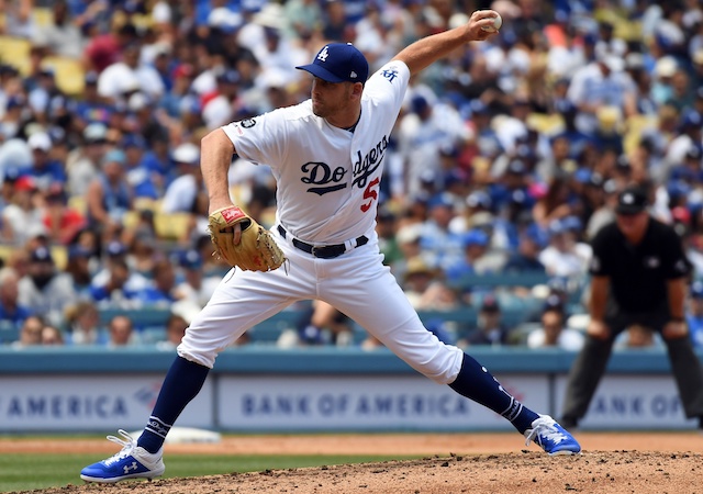 Los Angeles Dodgers relief pitcher Adam Kolarek agains the St. Louis Cardinals