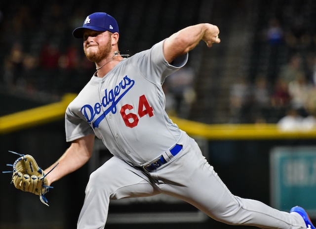 Los Angeles Dodgers pitcher Caleb Ferguson against the Arizona Diamondbacks