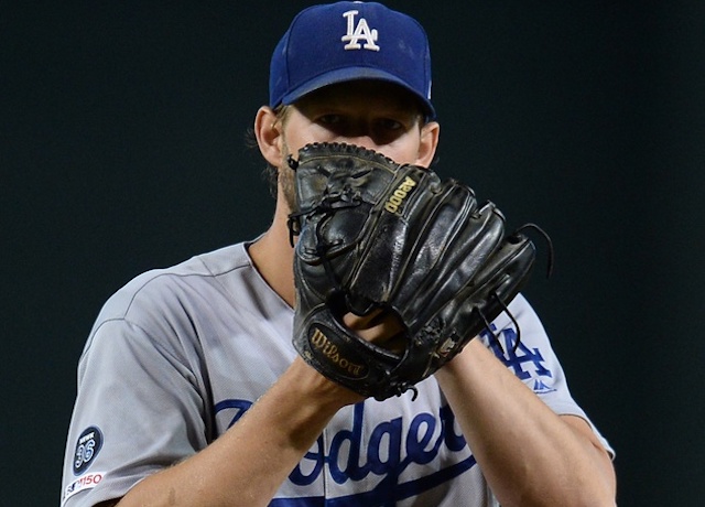 Los Angeles Dodgers pitcher Clayton Kershaw against the Arizona Diamondbacks