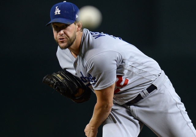 Los Angeles Dodgers pitcher Clayton Kershaw against the Arizona Diamondbacks