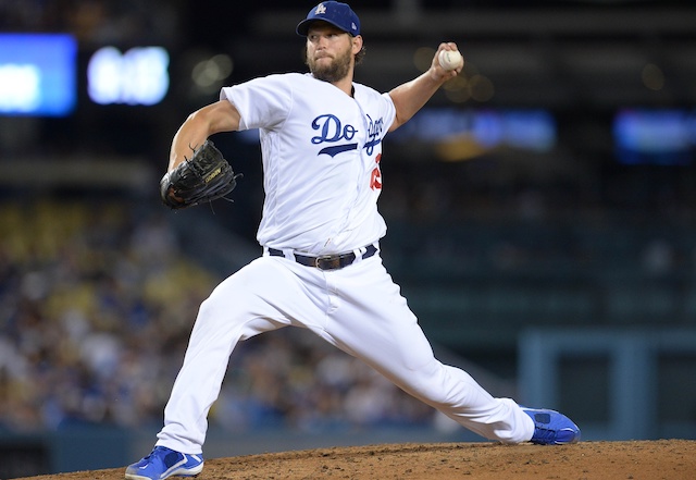 Los Angeles Dodgers pitcher Clayton Kershaw in a start against the Toronto Blue Jays