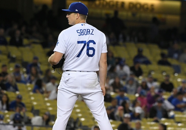 Los Angeles Dodgers relief pitcher Josh Sborz