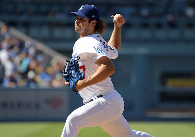 Los Angeles Dodgers relief pitcher JT Chargois against the Arizona Diamondbacks