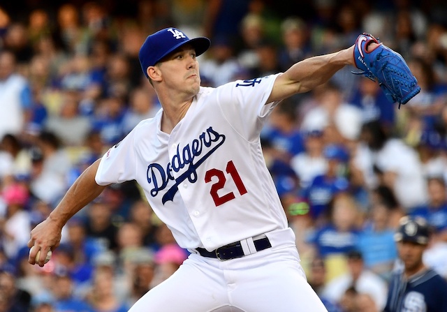 Los Angeles Dodgers pitcher Walker Buehler in a start against the San Diego Padres