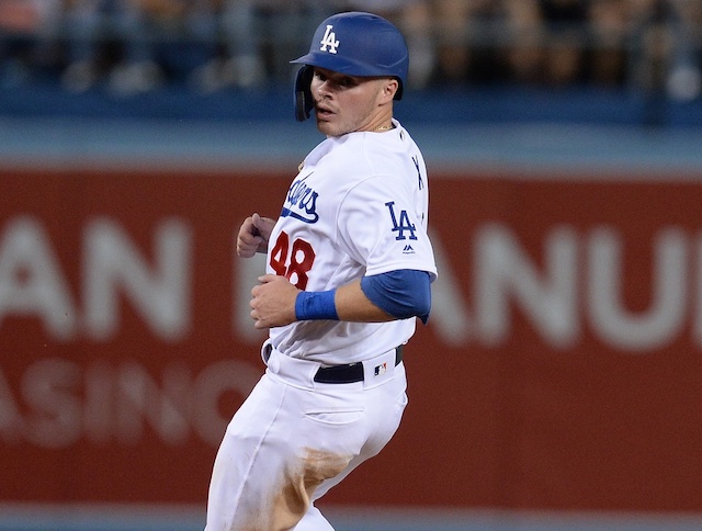 Los Angeles Dodgers infielder Gavin Lux