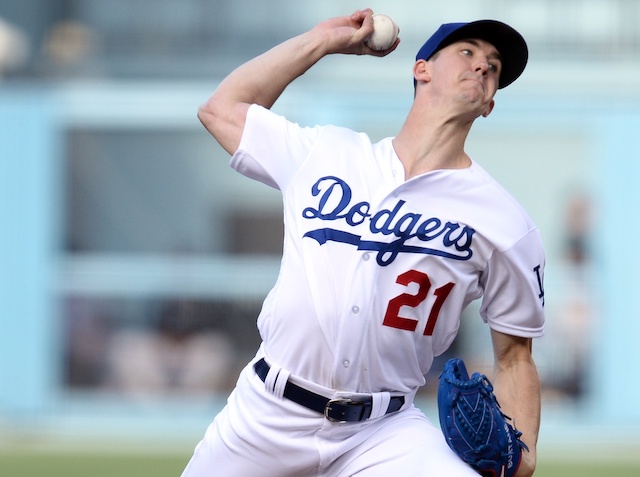 Los Angeles Dodgers pitcher Walker Buehler against the Colorado Rockies