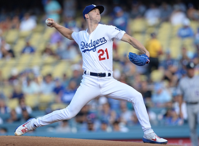 Los Angeles Dodgers pitcher Walker Buehler against the Colorado Rockies