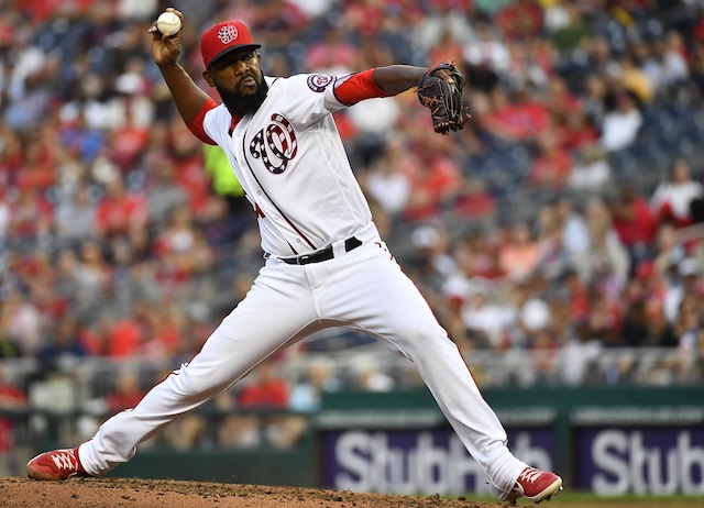 Washington Nationals relief pitcher Wander Suero