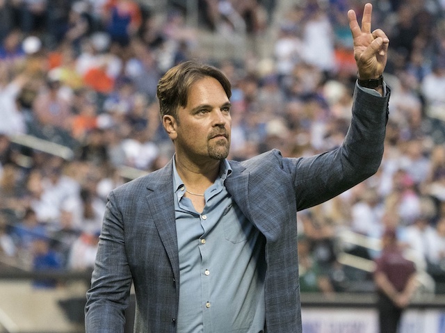 Former Los Angeles Dodgers catcher and Hall of Famer Mike Piazza