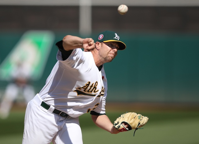 Oakland Athletics relief pitcher Blake Treinen