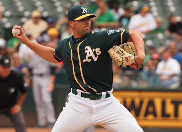 Oakland Athletics relief pitcher Blake Treinen