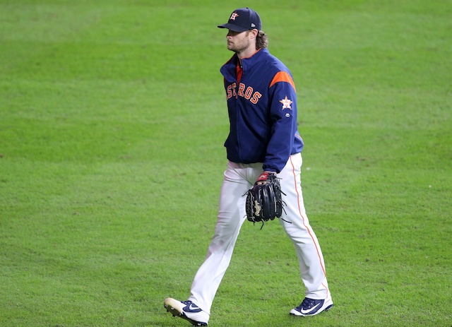 Houston Astros pitcher Gerrit Cole during the 2019 World Series