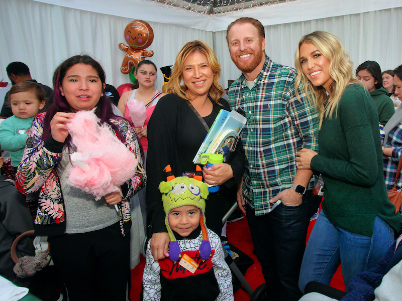 Kourtney and Justin Turner during the 2019 Winter Wonderland event at Children's Hospital Los Angeles