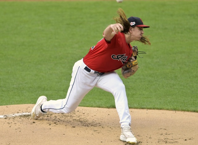 Cleveland Indians starting pitcher Mike Clevinger