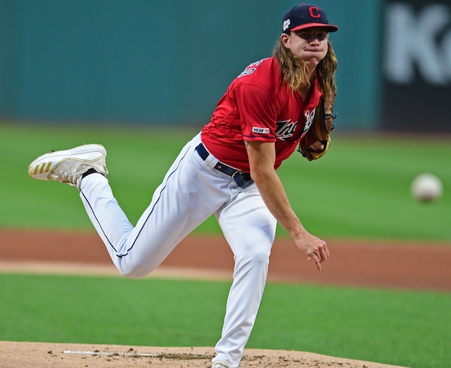 Cleveland Indians starting pitcher Mike Clevinger