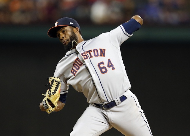 Houston Astros relief pitcher Reymin Guduan